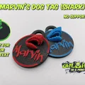 Thẻ tên thú cưng Marvin (Hình cá mập) - Thumbnail 1