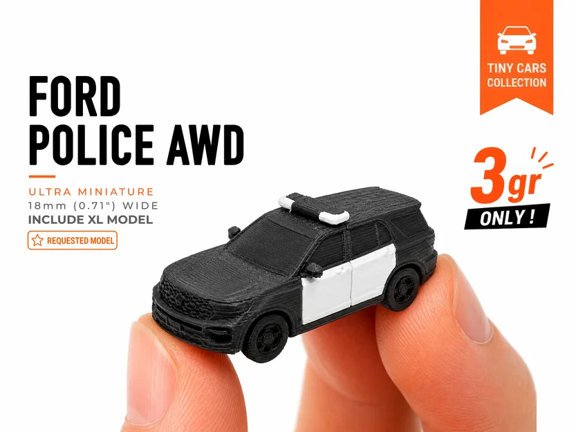 Mô hình xe Ford Police Interceptor AWD mini - Image 1