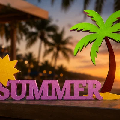 Mô hình trang trí Summer Sign: Mang không khí biển cả vào không gian nhà bạn