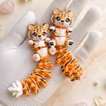 Hổ Con Flexi Siêu Dễ Thương - Đồ Chơi Khớp Nối, Móc Khóa và Nam Châm - Thumbnail 1