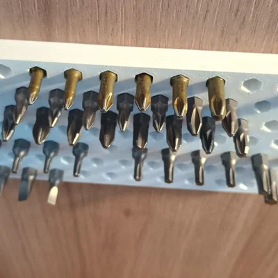 Giá treo mũi vít lục giác (Bit Organizer) in 3D gọn gàng cho xưởng