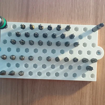 Giá treo mũi vít lục giác (Bit Organizer) in 3D gọn gàng cho xưởng