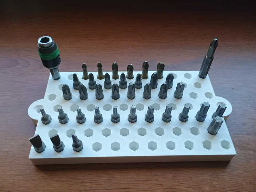 Giá treo mũi vít lục giác (Bit Organizer) in 3D gọn gàng cho xưởng - Image 4