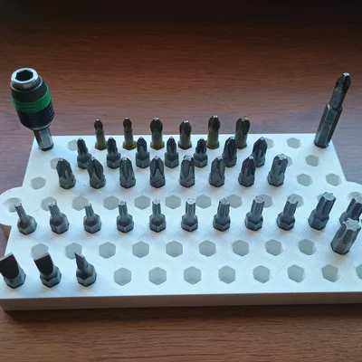 Giá treo mũi vít lục giác (Bit Organizer) in 3D gọn gàng cho xưởng