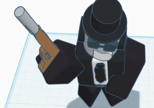 Mô hình 3D nhân vật Forsaken Chance độc đáo cho fan game Roblox - Image 1