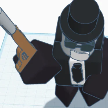 Mô hình 3D nhân vật Forsaken Chance độc đáo cho fan game Roblox