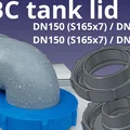 Bộ chuyển đổi nắp thùng IBC DN150 (S165x7) sang ống DN110 / DN75 - Thumbnail 1