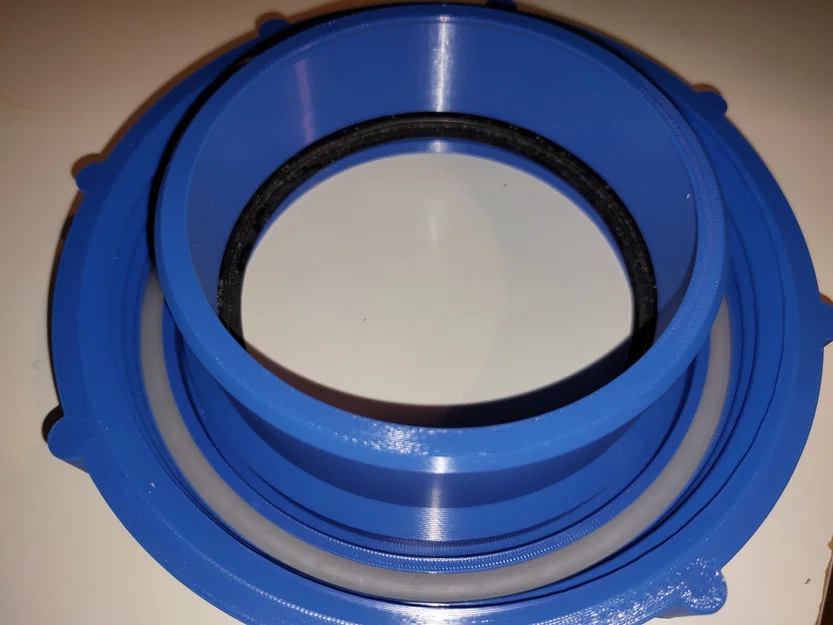 Bộ chuyển đổi nắp thùng IBC DN150 (S165x7) sang ống DN110 / DN75 - Image 2