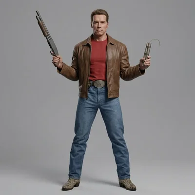 Mô hình 3D Jack Slater - Last Action Hero (1993) cực chất