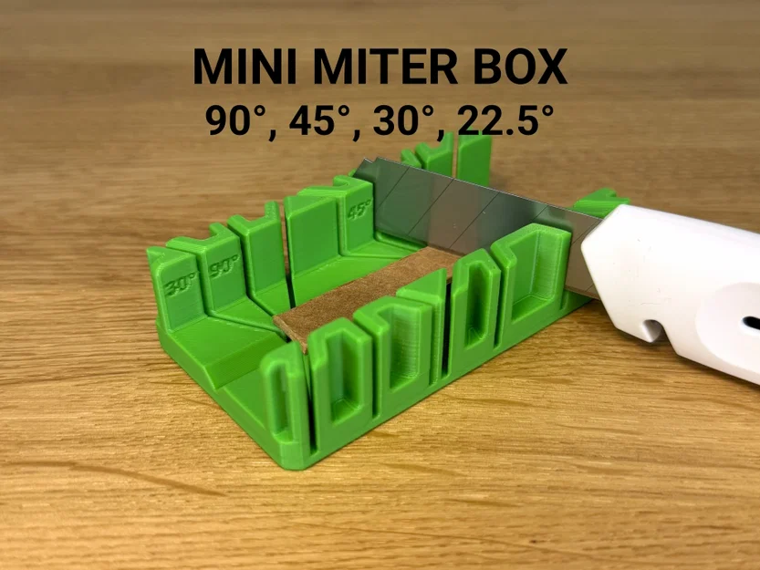 Mini Miter Box (Khuôn cắt góc 90°, 45°, 30°, 22.5°) - Image 1
