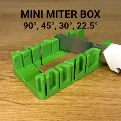 Mini Miter Box (Khuôn cắt góc 90°, 45°, 30°, 22.5°)