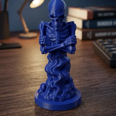 Mô hình tượng Necromancer bộ xương in 3D