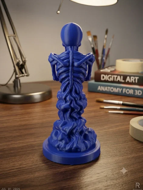 Mô hình tượng Necromancer bộ xương in 3D - Image 3