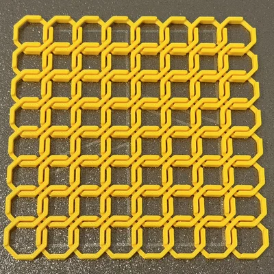 Vải In 3D Cấu Trúc Hình Bát Giác (Octagon Fabric)