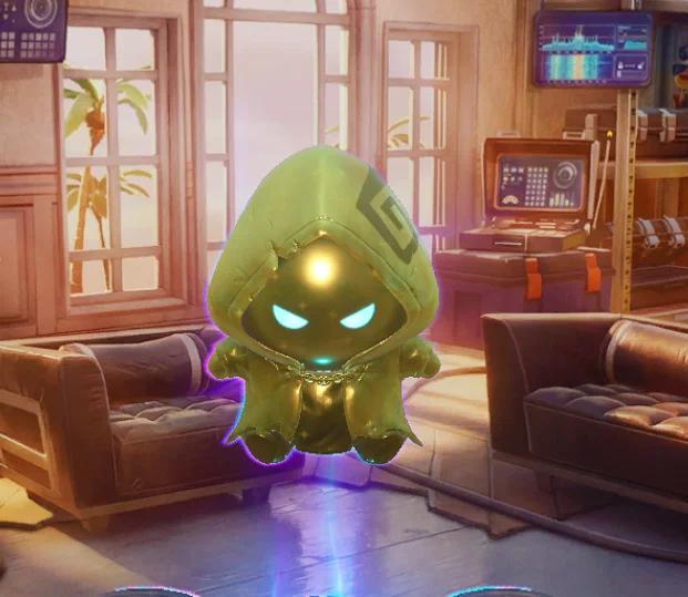 Mô hình 3D Fortnite Sprite Gold Aura: Trang trí góc máy cực chất - Image 1
