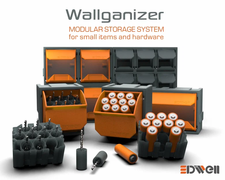 Wallganizer Remix – Khay chứa Pin AA / AAA và Mũi khoan - Image 1