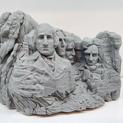 Mô hình 3D Đài tưởng niệm Mount Rushmore chi tiết sắc nét
