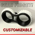 Nhẫn bánh răng Fidget Gear Ring - Đồ chơi giảm stress in 3D - Thumbnail 1