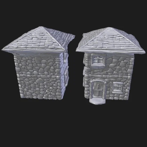 Tháp canh lâu đài 3D - Mô hình địa hình TTRPG dễ in - Image 1