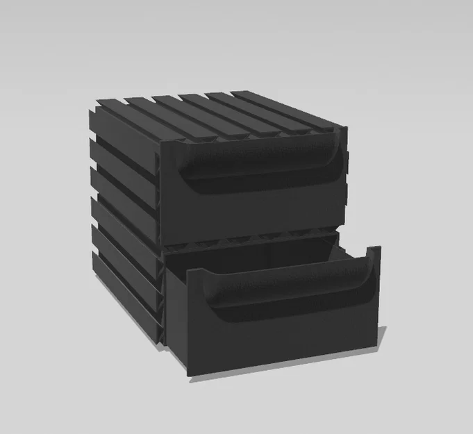 Hệ thống ngăn kéo lưu trữ mô-đun, có thể xếp chồng, không cần support - Image 2