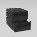 Hệ thống ngăn kéo lưu trữ mô-đun, có thể xếp chồng, không cần support - Thumbnail 2