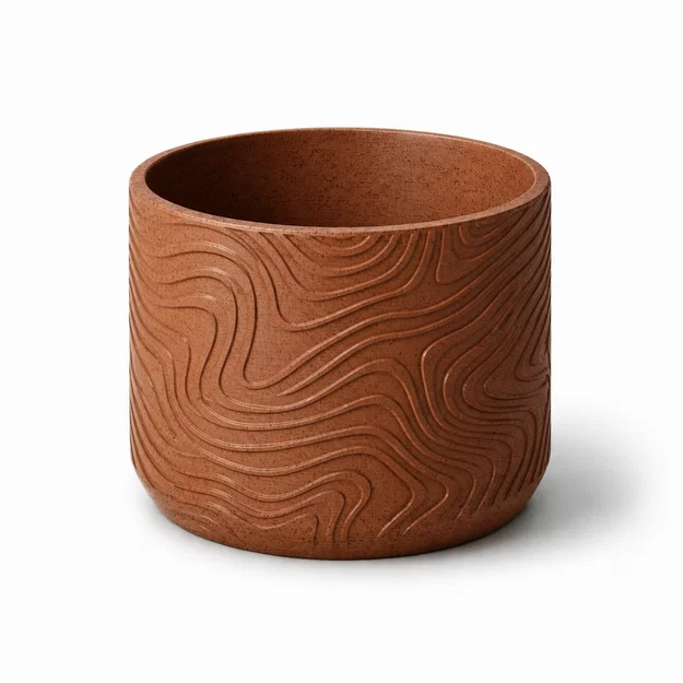 Bình Hoa Họa Tiết Đường Đồng Mức (Topographic Contour Lines Vase) - Image 1