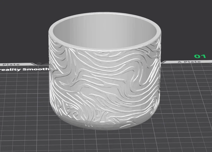 Bình Hoa Họa Tiết Đường Đồng Mức (Topographic Contour Lines Vase) - Image 2