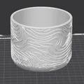 Bình Hoa Họa Tiết Đường Đồng Mức (Topographic Contour Lines Vase) - Thumbnail 2