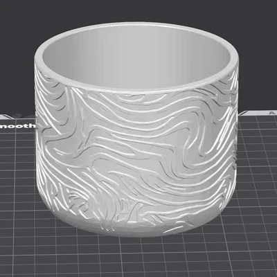 Bình Hoa Họa Tiết Đường Đồng Mức (Topographic Contour Lines Vase)
