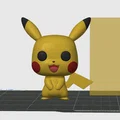 Mô hình Pikachu Funko Pop 3D độc đáo để trang trí - Thumbnail 2