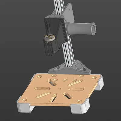 Máy khoan bàn tự chế (Kompas 3D)