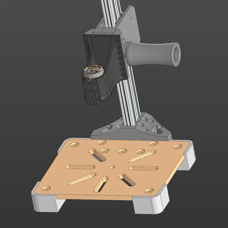 Máy khoan bàn tự chế (Kompas 3D)