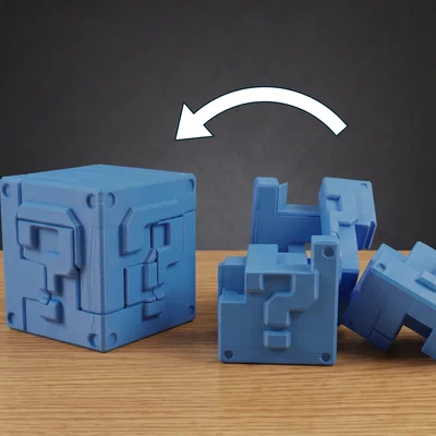 Super Mario Question Block - Đồ chơi xếp hình 3D