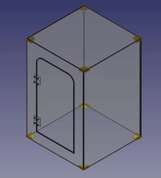 Khớp nối góc 3D cho lồng bảo vệ máy in Ender 3 (tấm mica 3mm) - Image 1
