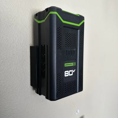 Giá treo pin Greenworks 80v (Gắn tường)