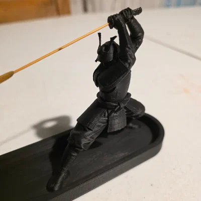 Mẫu in 3D Đế cắm nhang Samurai đầy nghệ thuật