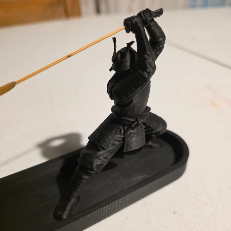 Mẫu in 3D Đế cắm nhang Samurai đầy nghệ thuật