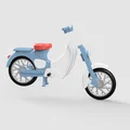 Bộ Kit Lắp Ráp Xe Moped Cổ Điển - Mô Hình Xe Tay Ga Mini Phong Cách Thập Niên 1950 - Thumbnail 7