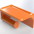Giá treo giấy vệ sinh tích hợp kệ để điện thoại - Thumbnail 1