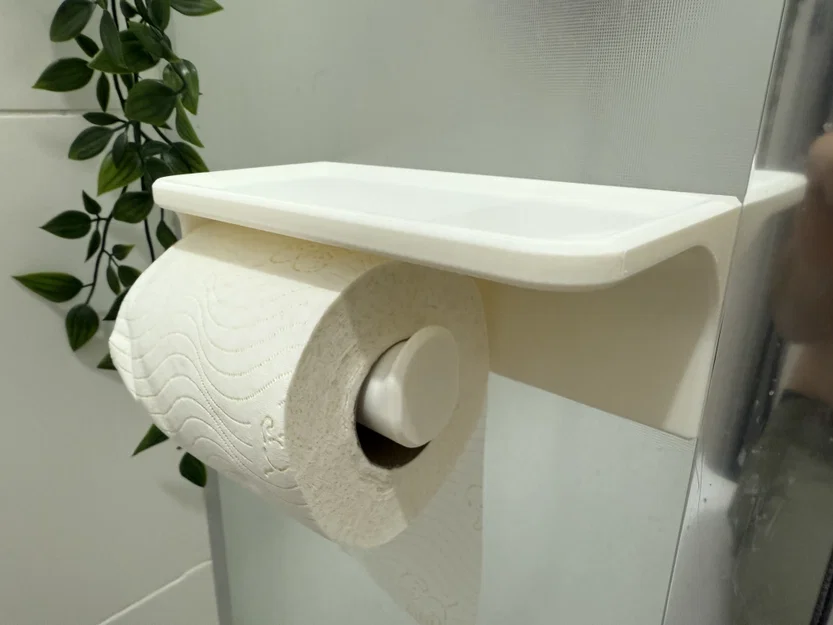 Giá treo giấy vệ sinh tích hợp kệ để điện thoại - Image 3