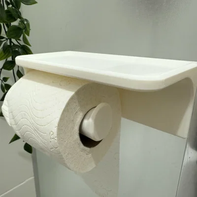 Giá treo giấy vệ sinh tích hợp kệ để điện thoại