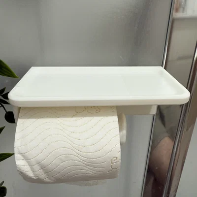 Giá treo giấy vệ sinh tích hợp kệ để điện thoại