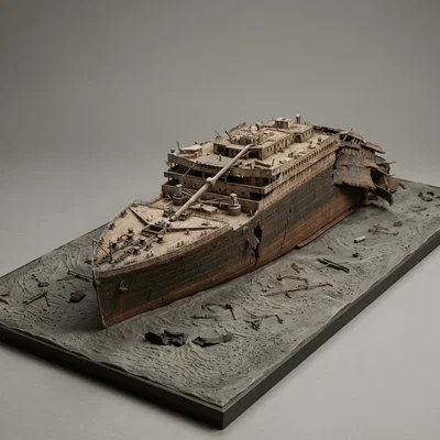 Mô hình in 3D xác tàu Titanic (Bow Section) cực chi tiết