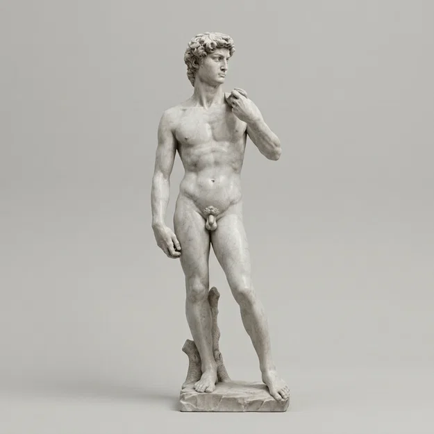 Tượng David của Michelangelo: Mô hình in 3D nghệ thuật kinh điển - Image 1