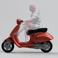 XE TAY GA DEADPOOL - VESPA PRIMAVERA - TỈ LỆ 1:12 - Thumbnail 1