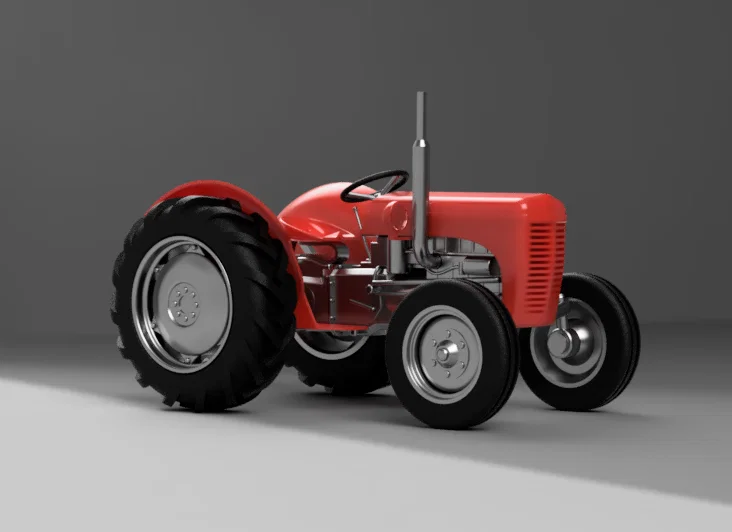 Mô hình máy kéo Ferguson TE20 - Bộ in 3D hoàn chỉnh - tỉ lệ 1/18 - Image 3