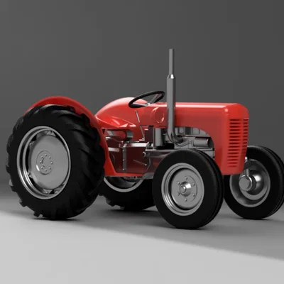 Mô hình máy kéo Ferguson TE20 - Bộ in 3D hoàn chỉnh - tỉ lệ 1/18