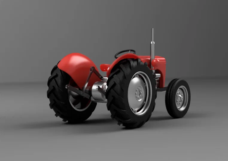 Mô hình máy kéo Ferguson TE20 - Bộ in 3D hoàn chỉnh - tỉ lệ 1/18 - Image 4