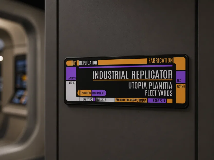 Bảng điều khiển Industrial Replicator - Phong cách LCARS - Star Trek - Image 1
