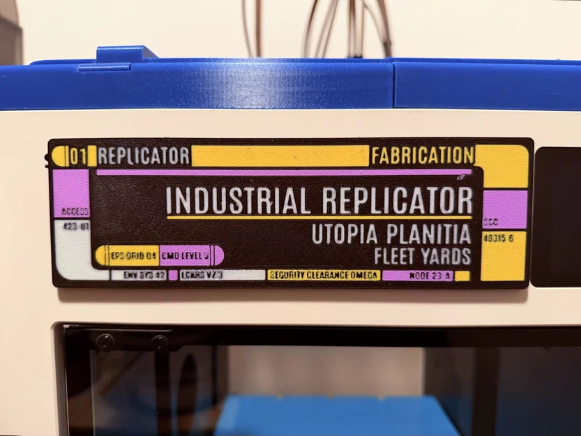 Bảng điều khiển Industrial Replicator - Phong cách LCARS - Star Trek - Image 3